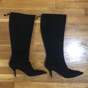 Kate Spade suede pointy kitten boot -10